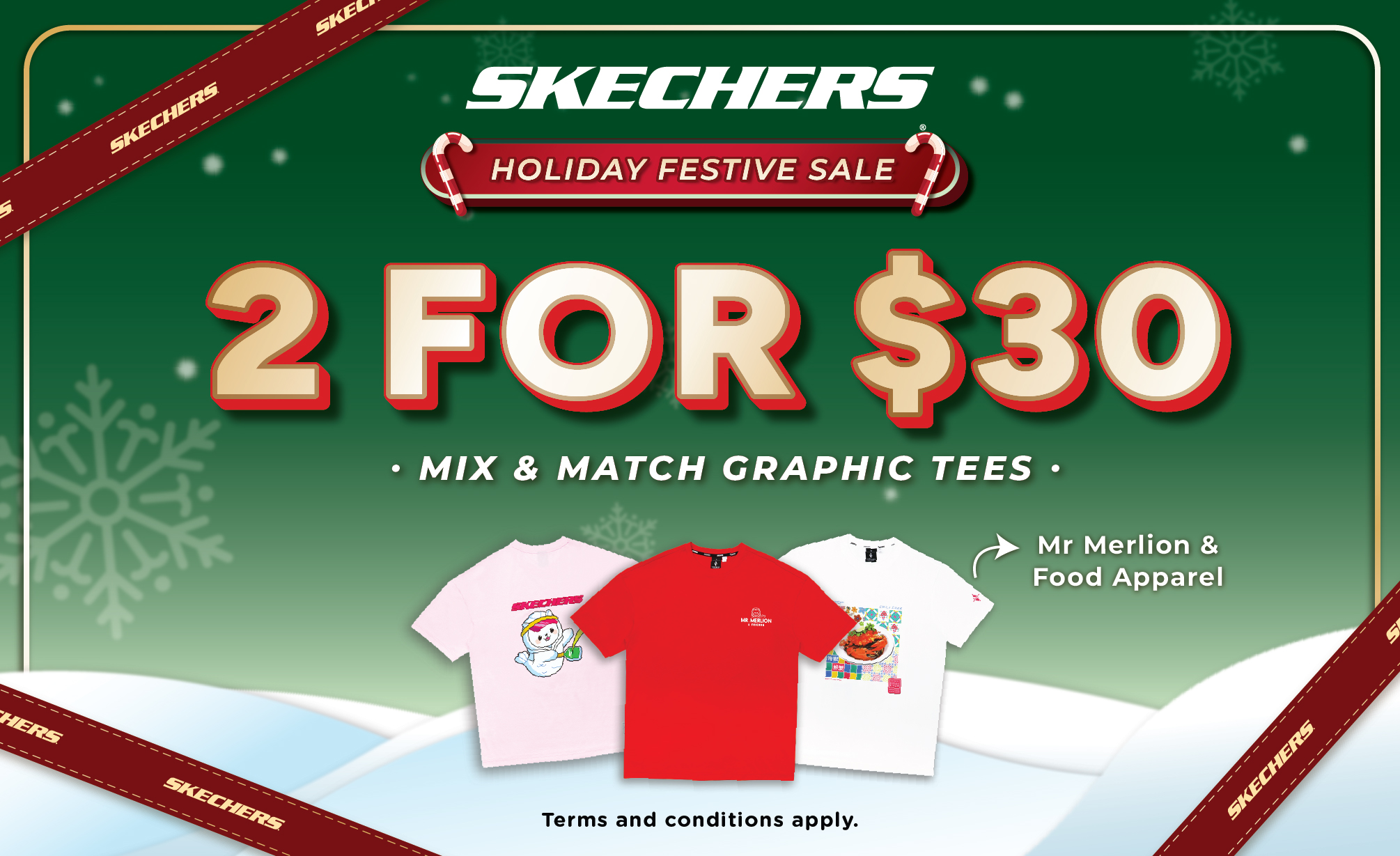 [Skechers] Fresh tees for the festive season! 🎄